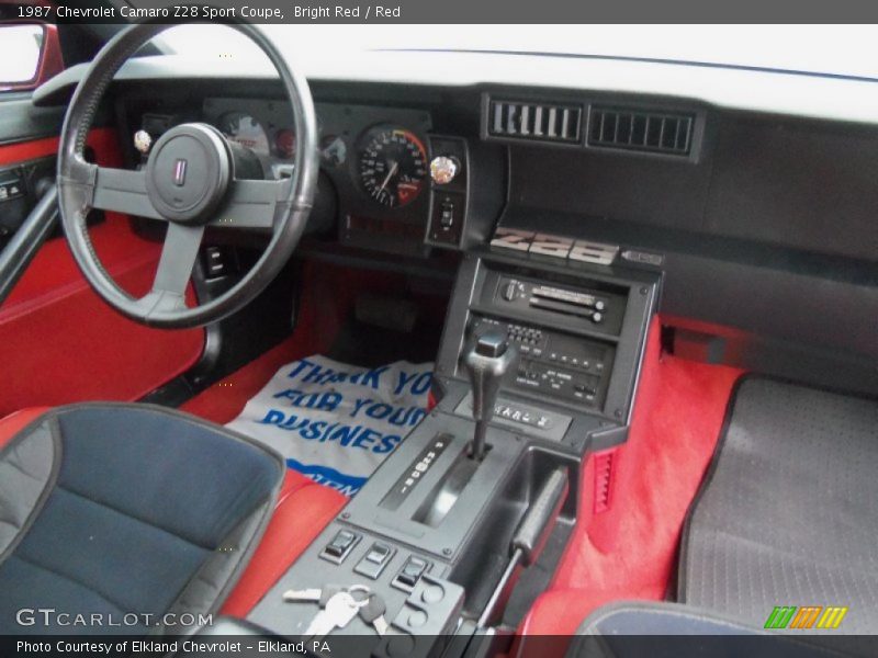  1987 Camaro Z28 Sport Coupe Red Interior
