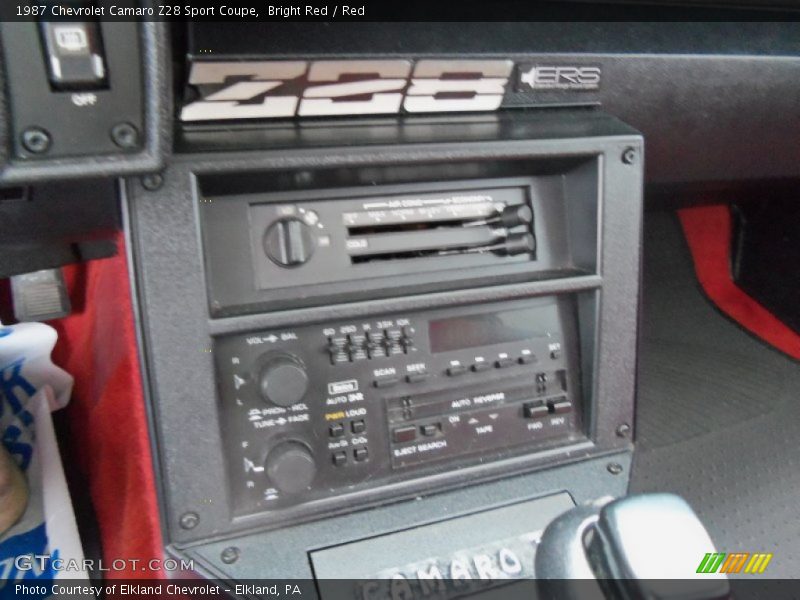 Controls of 1987 Camaro Z28 Sport Coupe