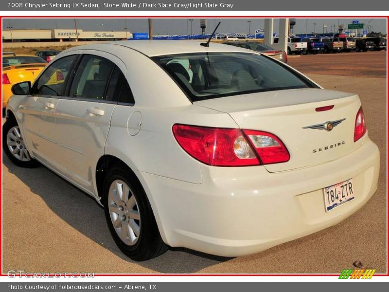 Stone White / Dark Slate Gray/Light Slate Gray 2008 Chrysler Sebring LX Sedan