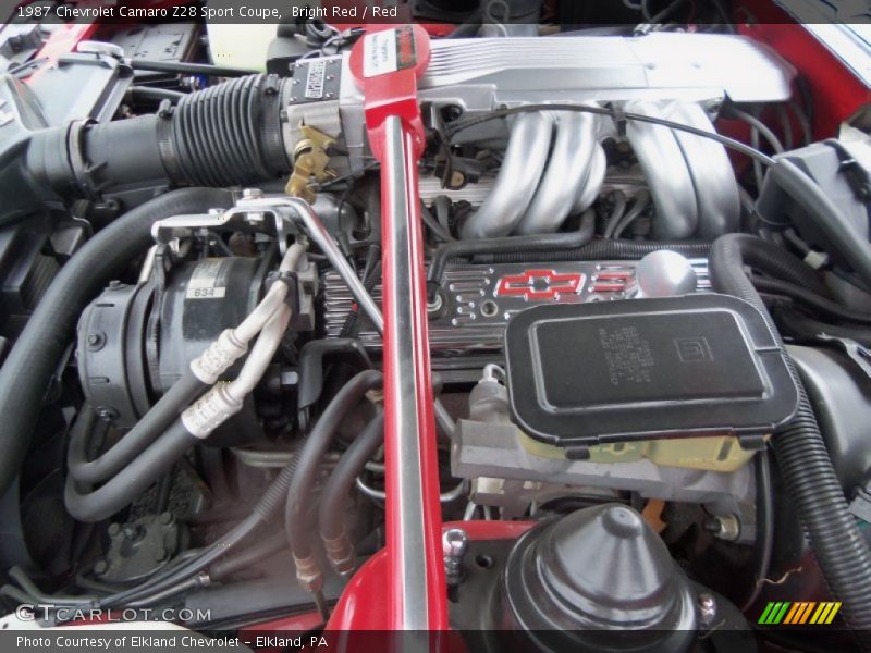 Bright Red / Red 1987 Chevrolet Camaro Z28 Sport Coupe