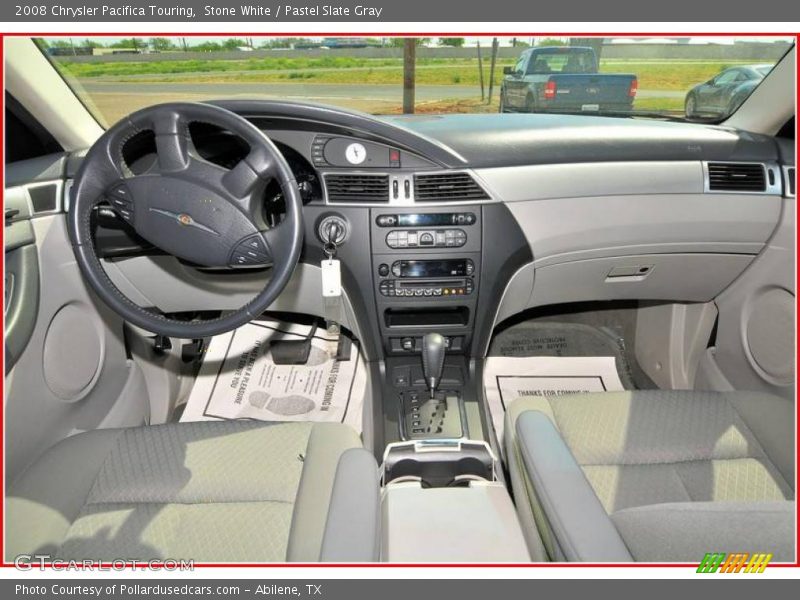Stone White / Pastel Slate Gray 2008 Chrysler Pacifica Touring