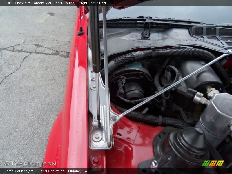 Bright Red / Red 1987 Chevrolet Camaro Z28 Sport Coupe