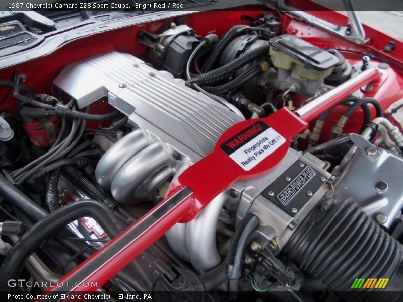 Bright Red / Red 1987 Chevrolet Camaro Z28 Sport Coupe