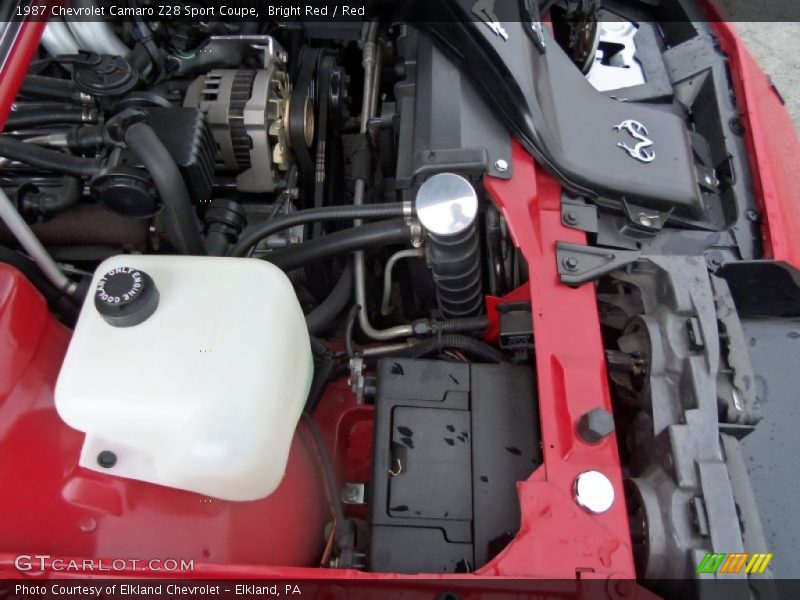 Bright Red / Red 1987 Chevrolet Camaro Z28 Sport Coupe