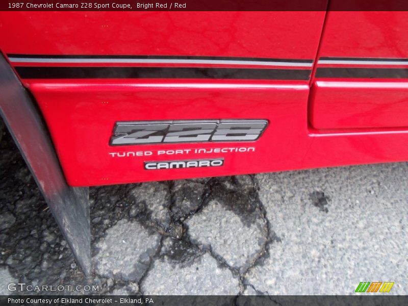  1987 Camaro Z28 Sport Coupe Logo