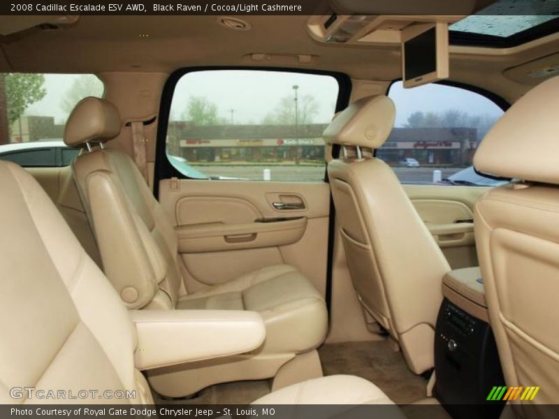 Black Raven / Cocoa/Light Cashmere 2008 Cadillac Escalade ESV AWD