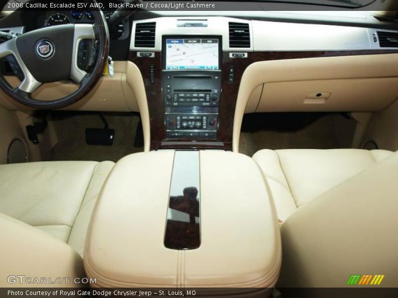 Black Raven / Cocoa/Light Cashmere 2008 Cadillac Escalade ESV AWD