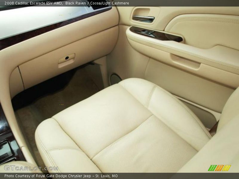 Black Raven / Cocoa/Light Cashmere 2008 Cadillac Escalade ESV AWD