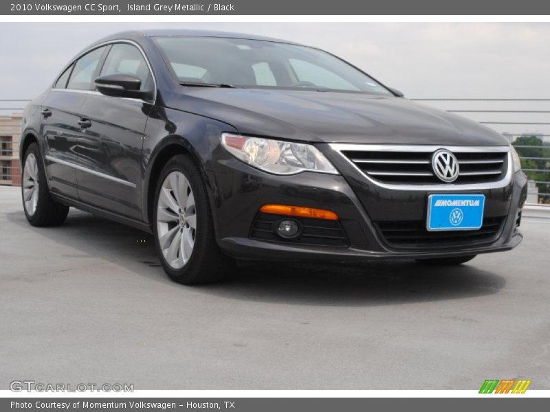 Island Grey Metallic / Black 2010 Volkswagen CC Sport