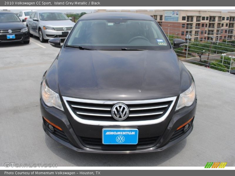 Island Grey Metallic / Black 2010 Volkswagen CC Sport