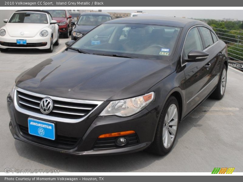 Island Grey Metallic / Black 2010 Volkswagen CC Sport