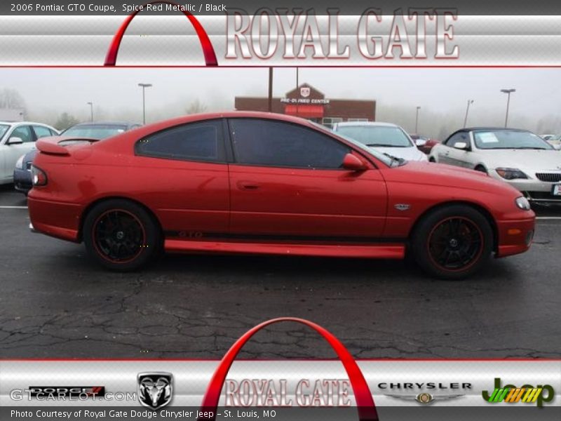 Spice Red Metallic / Black 2006 Pontiac GTO Coupe