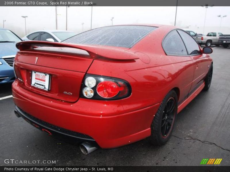 Spice Red Metallic / Black 2006 Pontiac GTO Coupe