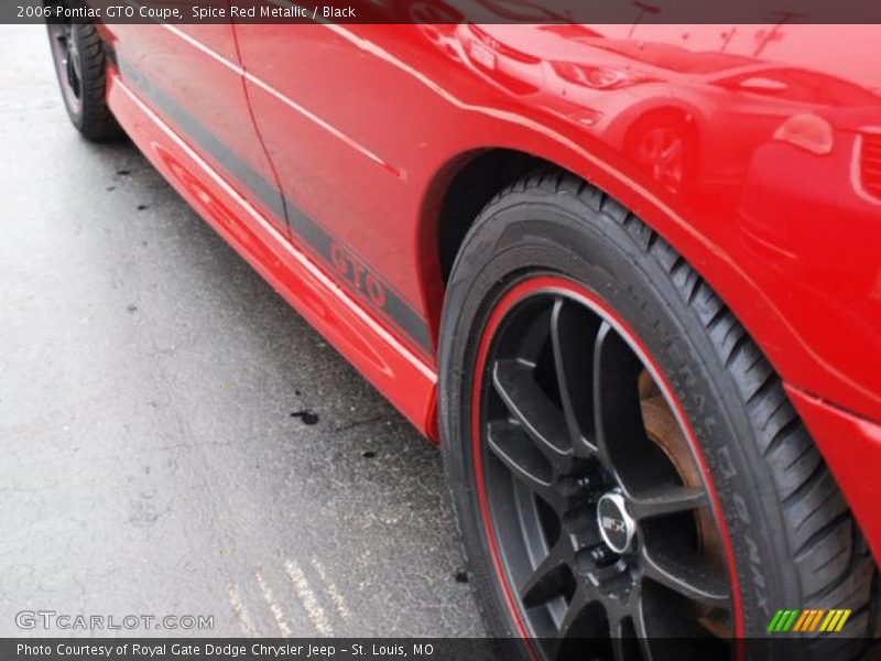 Spice Red Metallic / Black 2006 Pontiac GTO Coupe