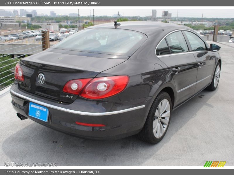 Island Grey Metallic / Black 2010 Volkswagen CC Sport