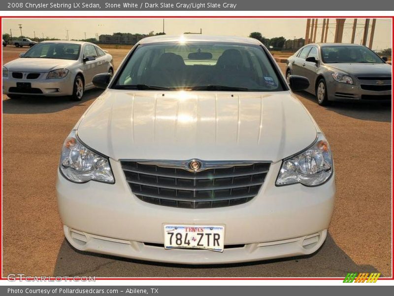 Stone White / Dark Slate Gray/Light Slate Gray 2008 Chrysler Sebring LX Sedan