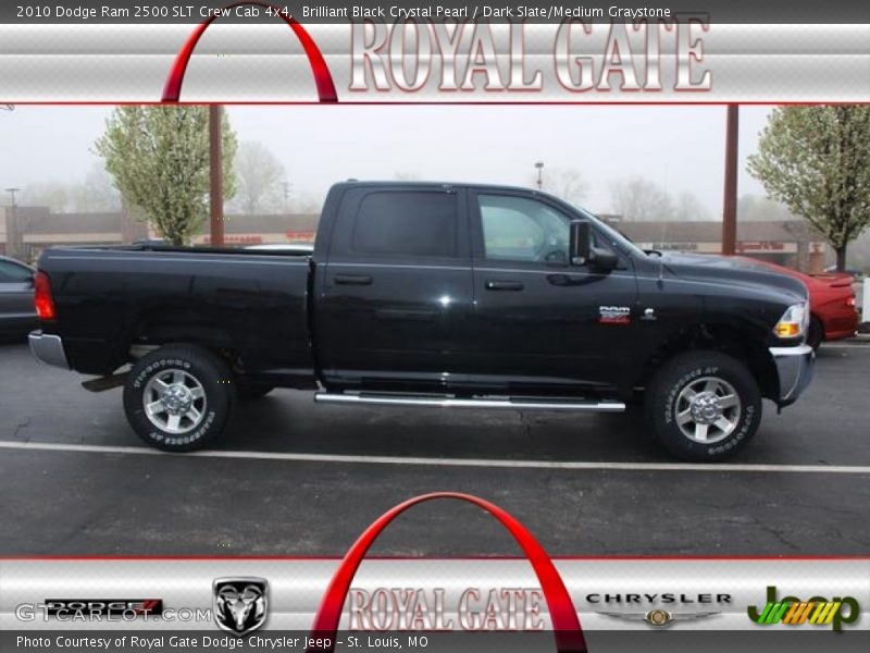 Brilliant Black Crystal Pearl / Dark Slate/Medium Graystone 2010 Dodge Ram 2500 SLT Crew Cab 4x4