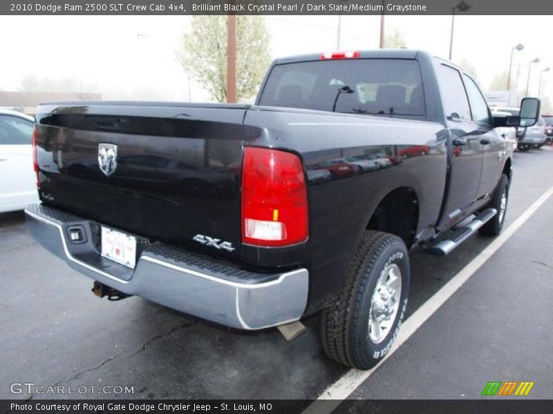 Brilliant Black Crystal Pearl / Dark Slate/Medium Graystone 2010 Dodge Ram 2500 SLT Crew Cab 4x4