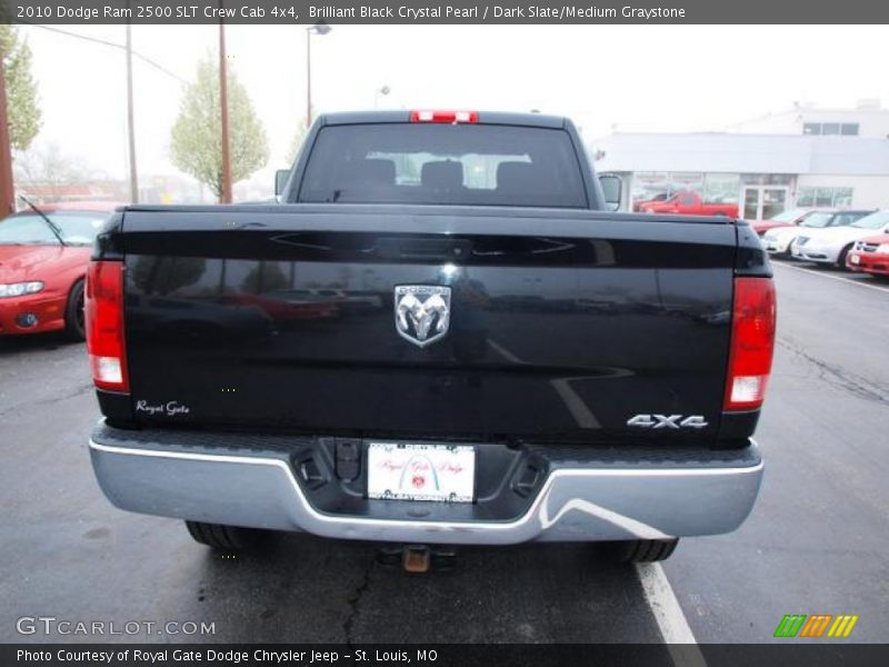 Brilliant Black Crystal Pearl / Dark Slate/Medium Graystone 2010 Dodge Ram 2500 SLT Crew Cab 4x4
