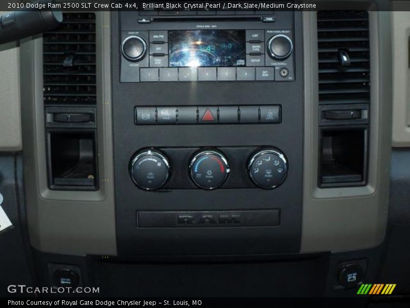 Brilliant Black Crystal Pearl / Dark Slate/Medium Graystone 2010 Dodge Ram 2500 SLT Crew Cab 4x4