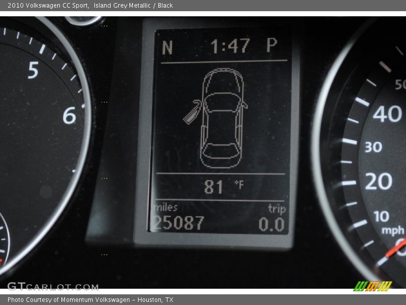 Island Grey Metallic / Black 2010 Volkswagen CC Sport