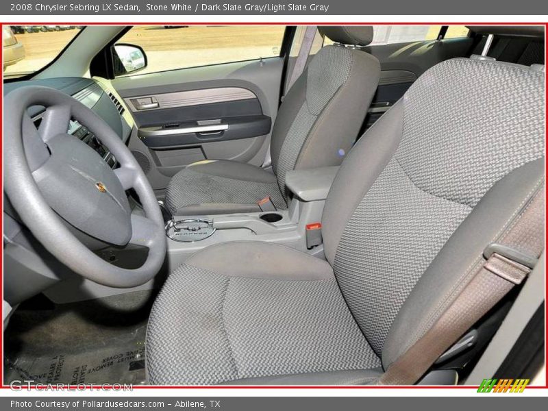 Stone White / Dark Slate Gray/Light Slate Gray 2008 Chrysler Sebring LX Sedan