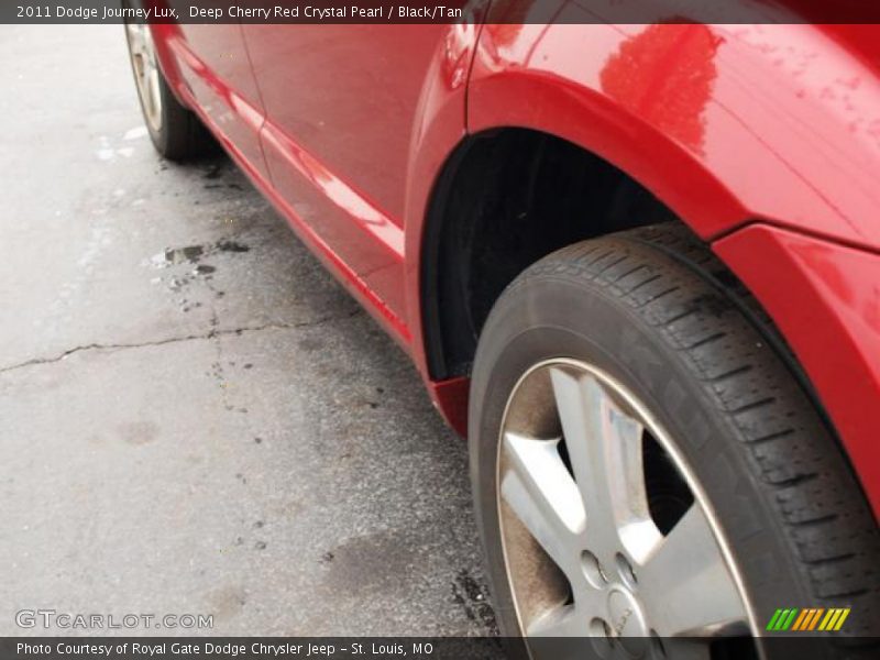 Deep Cherry Red Crystal Pearl / Black/Tan 2011 Dodge Journey Lux