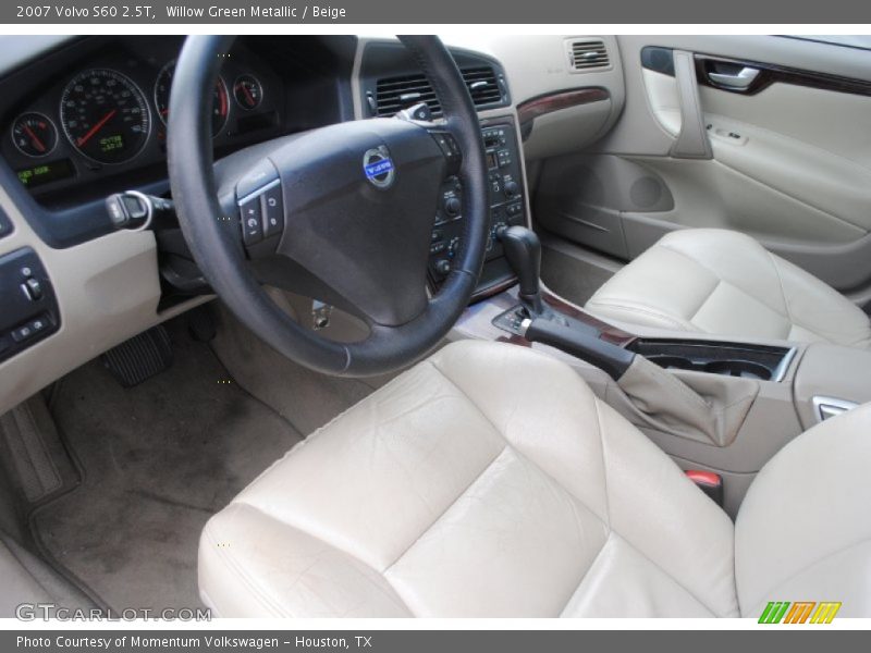 Willow Green Metallic / Beige 2007 Volvo S60 2.5T