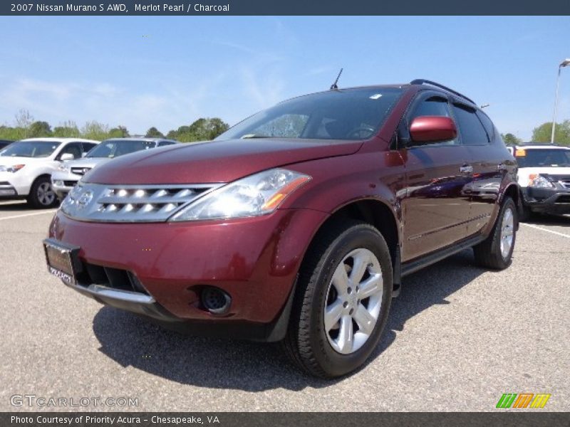 Merlot Pearl / Charcoal 2007 Nissan Murano S AWD