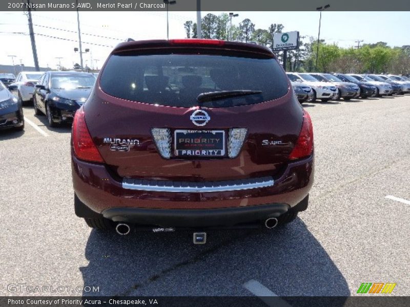 Merlot Pearl / Charcoal 2007 Nissan Murano S AWD