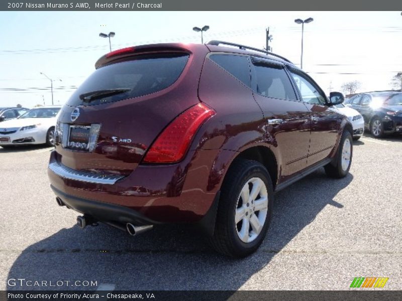 Merlot Pearl / Charcoal 2007 Nissan Murano S AWD