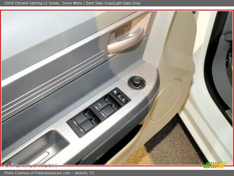 Stone White / Dark Slate Gray/Light Slate Gray 2008 Chrysler Sebring LX Sedan