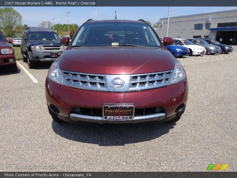 Merlot Pearl / Charcoal 2007 Nissan Murano S AWD