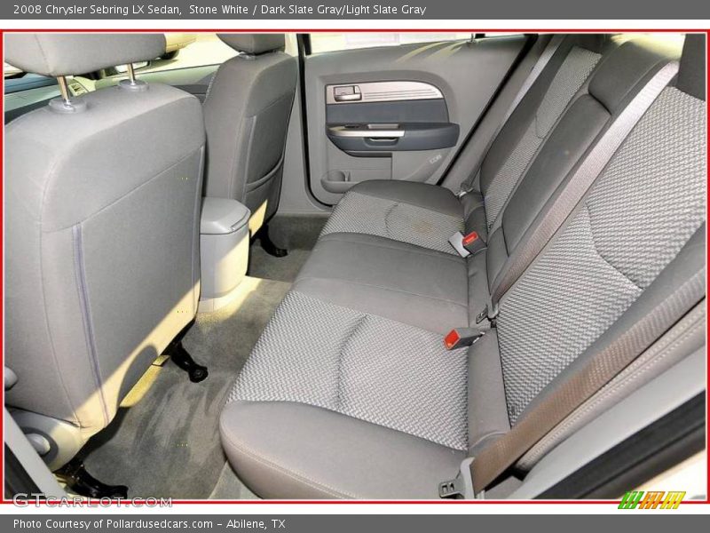 Stone White / Dark Slate Gray/Light Slate Gray 2008 Chrysler Sebring LX Sedan