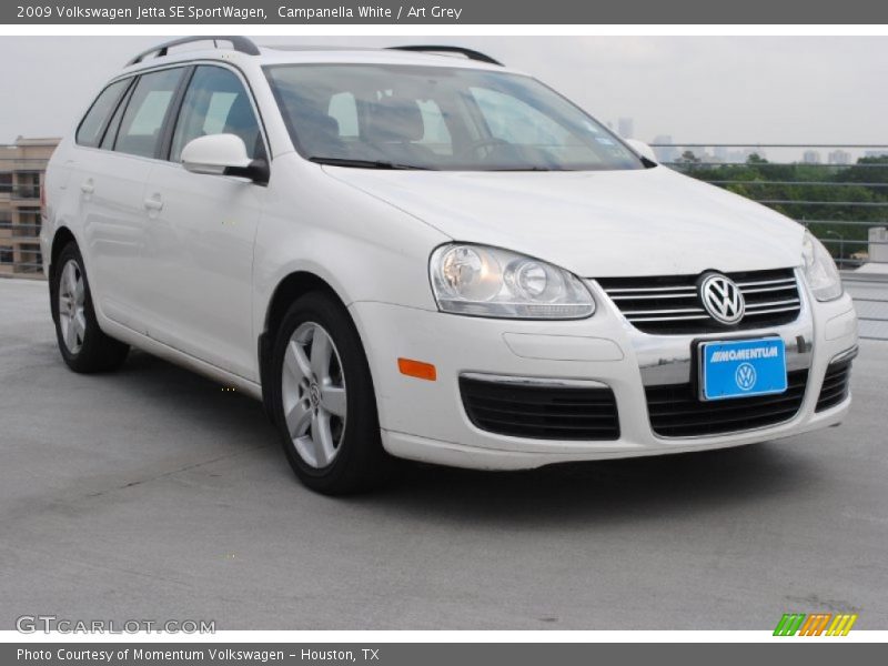 Campanella White / Art Grey 2009 Volkswagen Jetta SE SportWagen