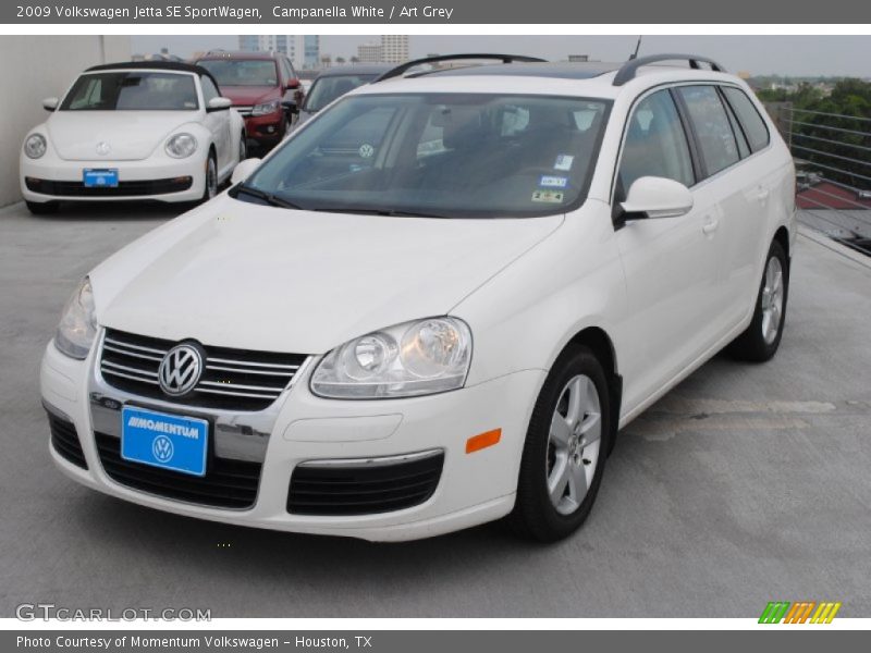 Campanella White / Art Grey 2009 Volkswagen Jetta SE SportWagen