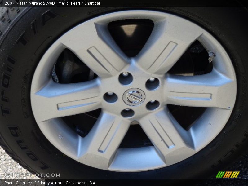 Merlot Pearl / Charcoal 2007 Nissan Murano S AWD
