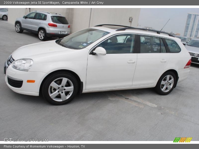 Campanella White / Art Grey 2009 Volkswagen Jetta SE SportWagen