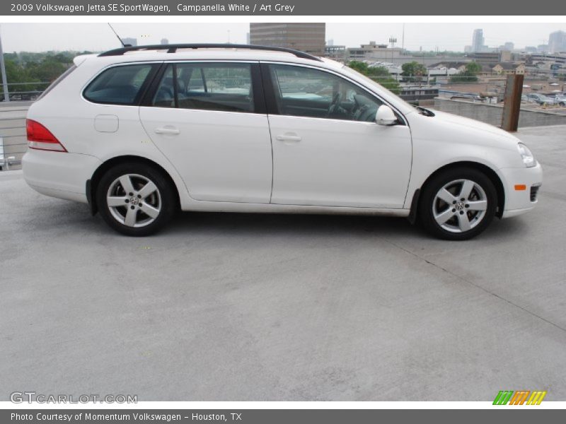 Campanella White / Art Grey 2009 Volkswagen Jetta SE SportWagen