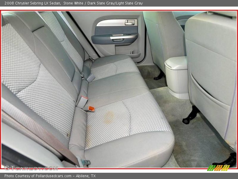Stone White / Dark Slate Gray/Light Slate Gray 2008 Chrysler Sebring LX Sedan