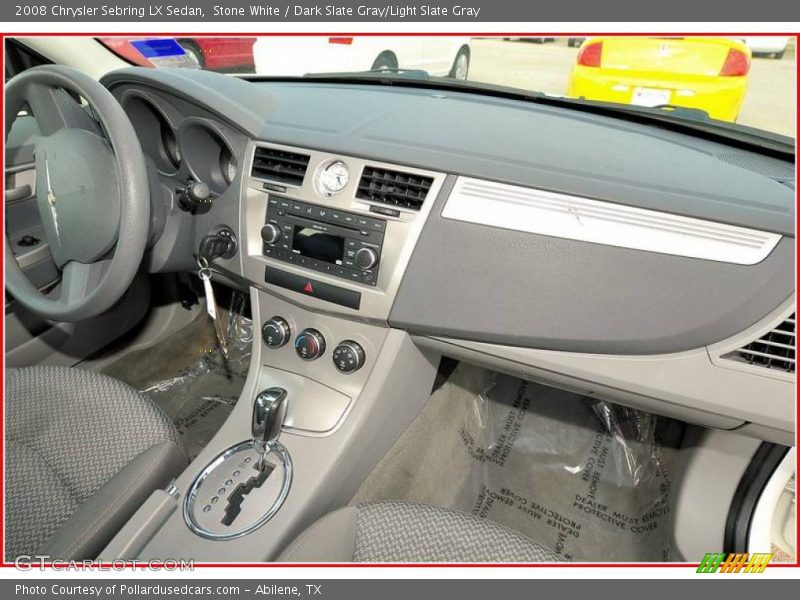 Stone White / Dark Slate Gray/Light Slate Gray 2008 Chrysler Sebring LX Sedan