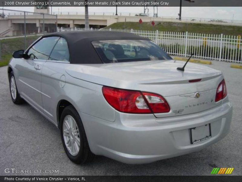 Bright Silver Metallic / Dark Slate Gray/Light Slate Gray 2008 Chrysler Sebring LX Convertible