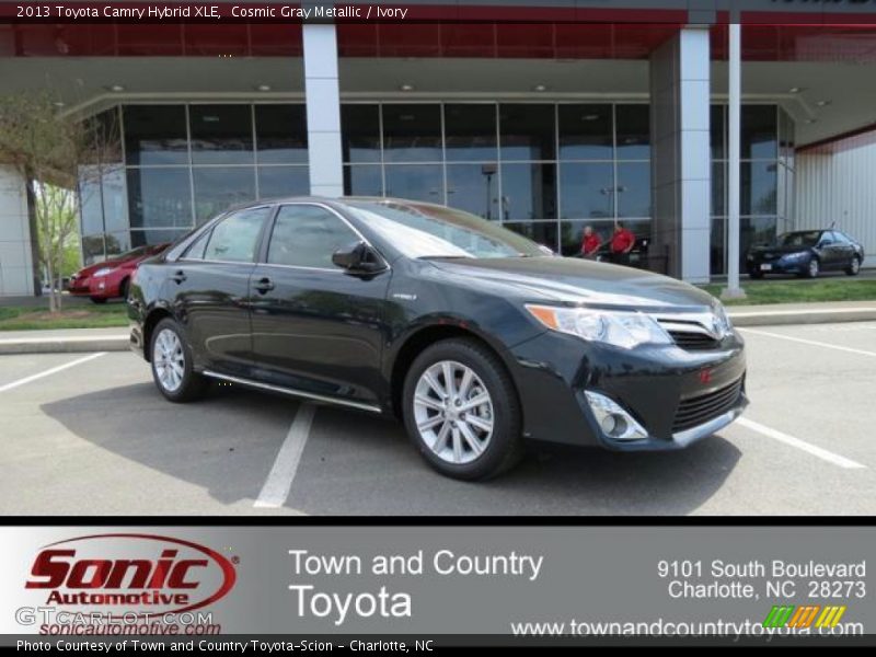 Cosmic Gray Metallic / Ivory 2013 Toyota Camry Hybrid XLE
