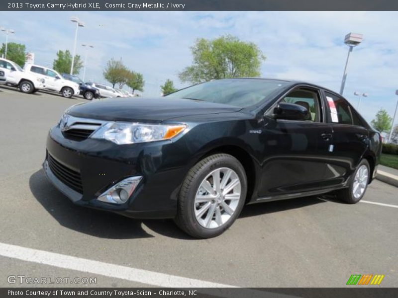 Cosmic Gray Metallic / Ivory 2013 Toyota Camry Hybrid XLE