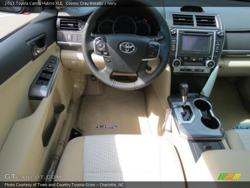 Cosmic Gray Metallic / Ivory 2013 Toyota Camry Hybrid XLE