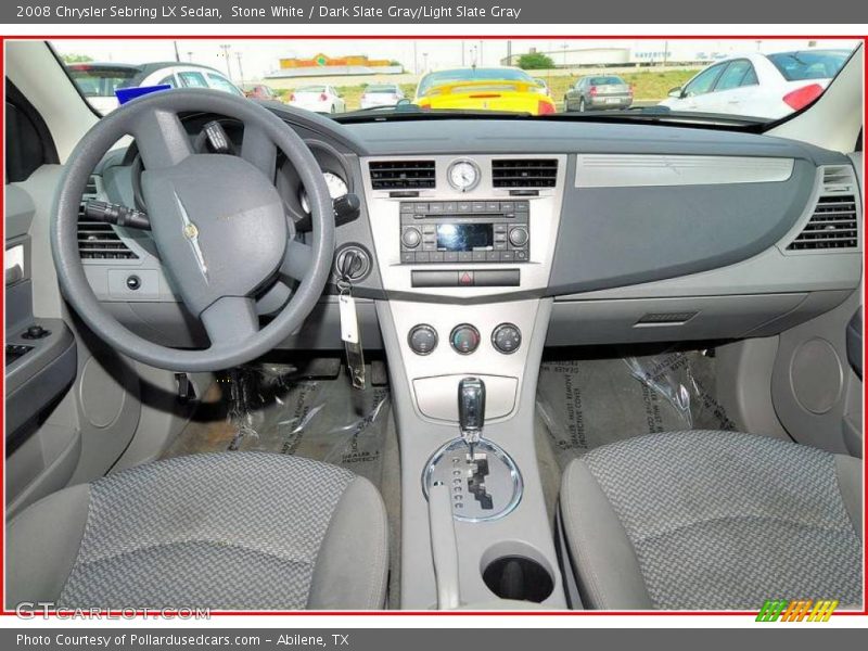 Stone White / Dark Slate Gray/Light Slate Gray 2008 Chrysler Sebring LX Sedan