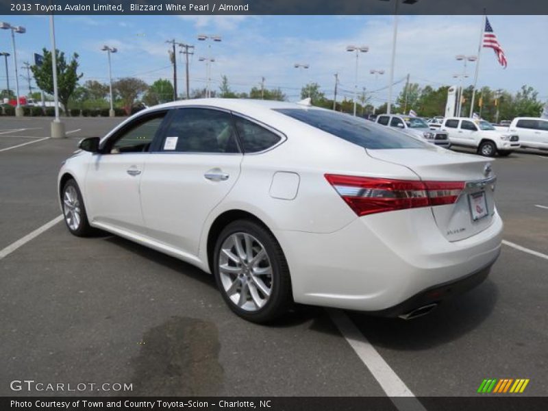 Blizzard White Pearl / Almond 2013 Toyota Avalon Limited