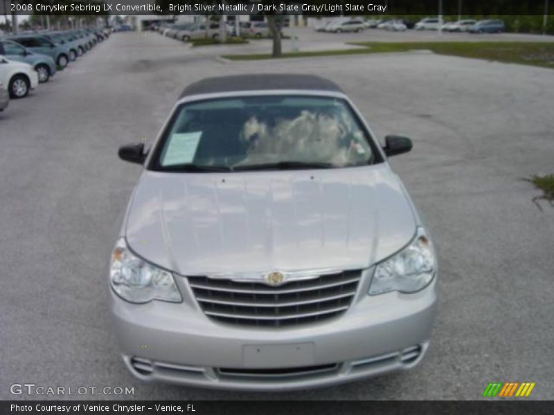 Bright Silver Metallic / Dark Slate Gray/Light Slate Gray 2008 Chrysler Sebring LX Convertible