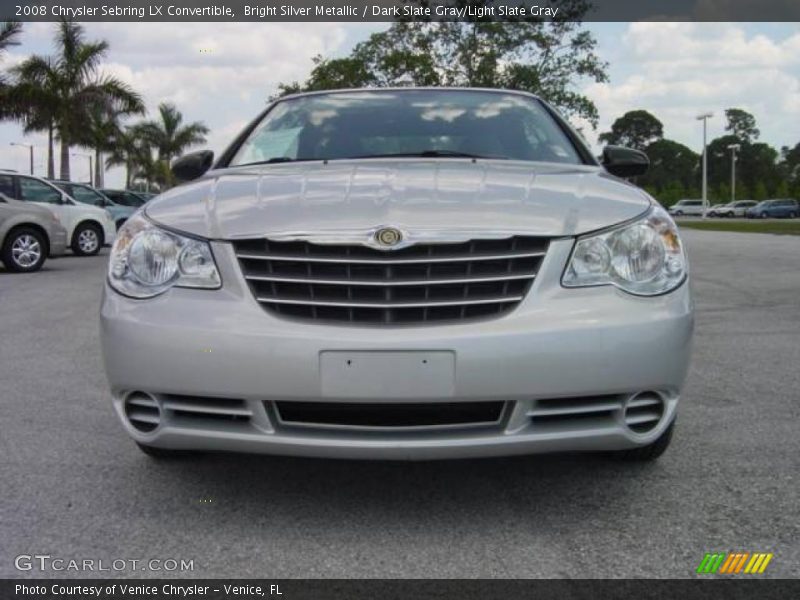Bright Silver Metallic / Dark Slate Gray/Light Slate Gray 2008 Chrysler Sebring LX Convertible