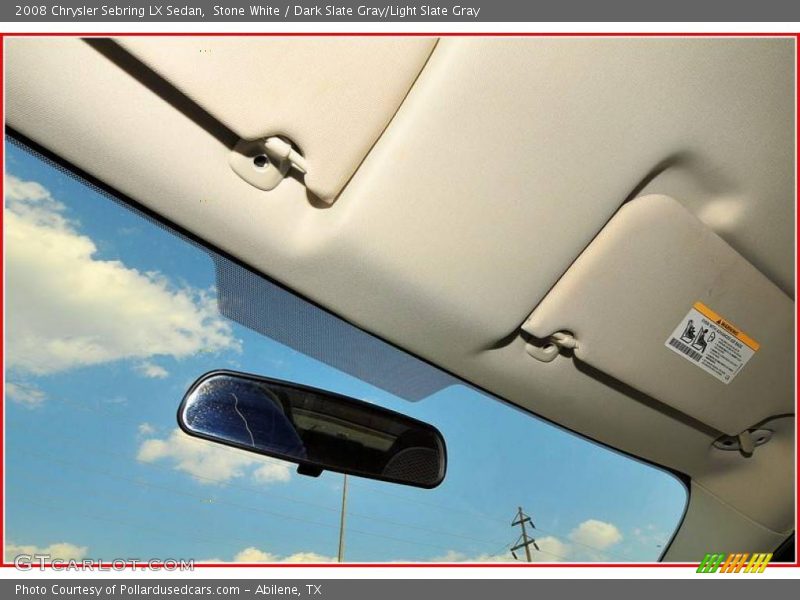 Stone White / Dark Slate Gray/Light Slate Gray 2008 Chrysler Sebring LX Sedan